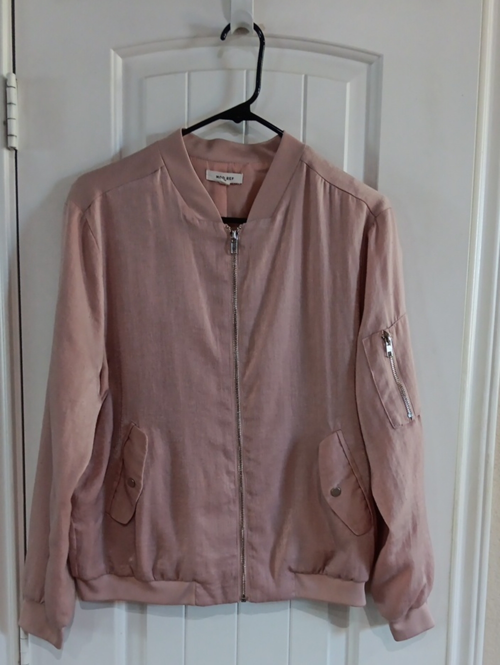 MOD REF Dusty Blush Pink Lightweight Bomber Jacket Size M